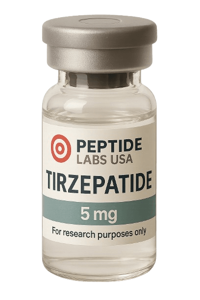 Tirzepatide 5mg - GIP/GLP-1 Dual Receptor Agonist - 99% HPLC purity research peptide