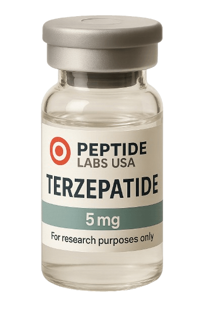 Tirzepatide 5mg - GIP/GLP-1 Receptor Agonist - 99% HPLC purity research peptide