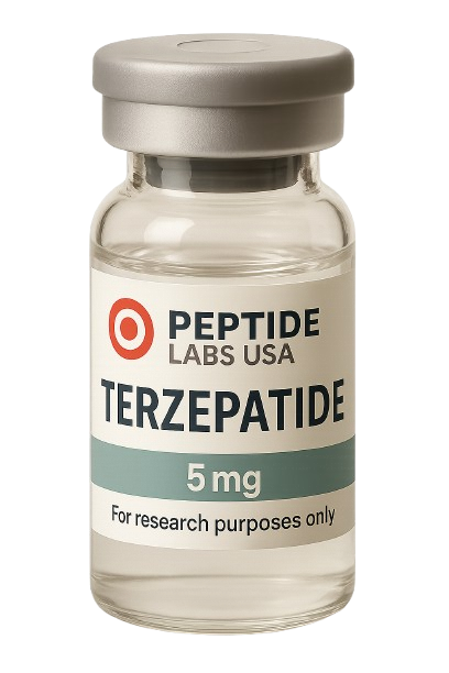 Tirzepatide 5mg - GIP/GLP-1 Receptor Agonist - 99% HPLC purity research peptide
