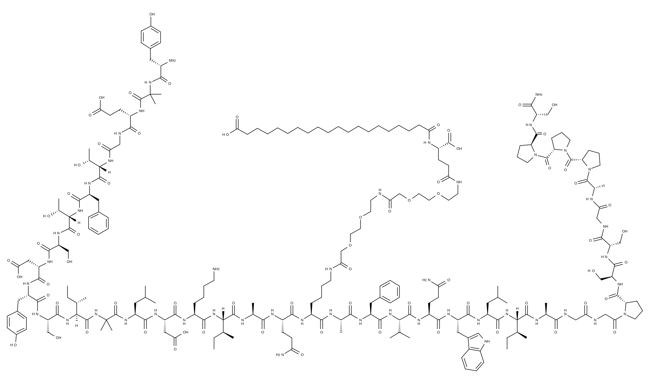 Tirzepatide molecular structure
